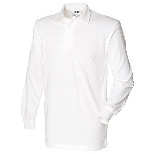 Front Row Long Sleeve Original Rugby Shirt White